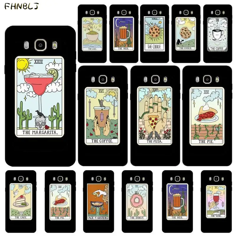 FHNBLJ эстетическое искусство пицца кофе чехол для телефона Samsung J6 J7 J2 J5 prime J4 J8 2016 2017