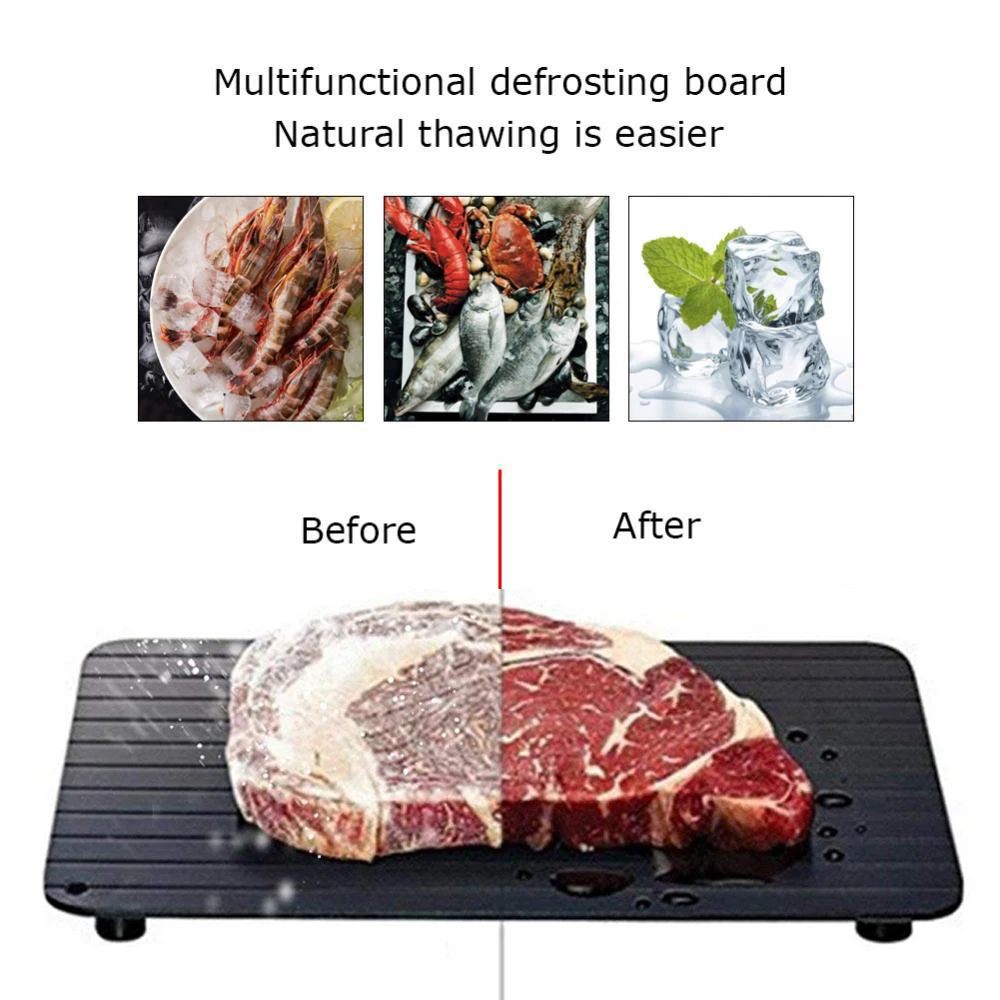 

Fast Defrosting Tray Thaw Frozen Food Meat Fruit Quick Defrosting Plate Board Defrost Kitchen Gadget Tool Thaw Defrost Tray