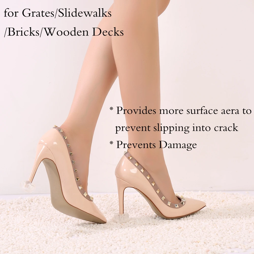 10 Pair Newest High Heel Protectors High Heeler Stiletto Shoe Heel Saver Antislip Silicone Heel Stopper for Bridal Wedding Party