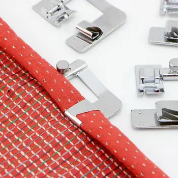 

Household Multi-functional Domestic Sewing Machine Presser Sewing 4 Accessories Feet Crimping Foot Hem Sizes Singer For Bro H5K9