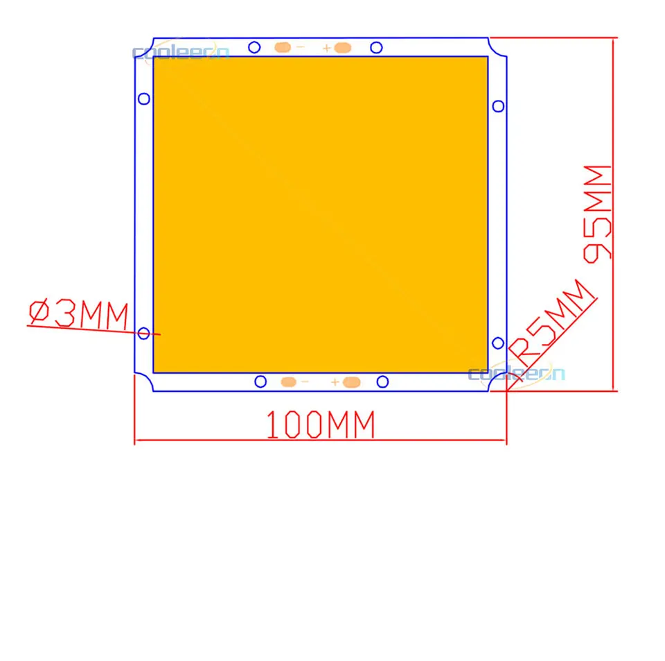 10095mm 50W Dimmable LED Light Bulb COB Chip 12V 110V 220V LED Lamp with Dimmer Controller Cold Warm White Lighting for DIY (1)