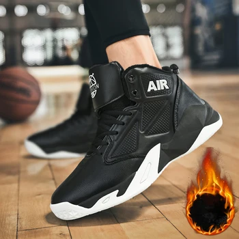 

Winter oversized men's shoes, sports and leisure shoes, youth high-top sneakers, basketball shoes and warm cotton shoes