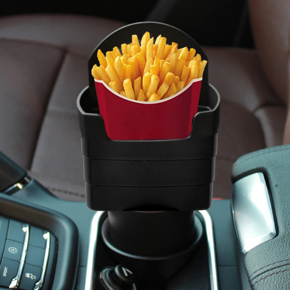 Porte-gobelet à frites de voiture, porte-gobelet universel polyvalent pour  boissons, organisateur de restauration rapide en plastique pour clés de