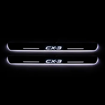 

Acrylic Moving LED Welcome Pedal Car Scuff Plate Pedal Door Sill Pathway Light For Mazda CX-3 CX3 2015 - 2020