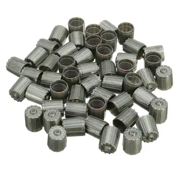 

100pcs TPMS Tire Valve Caps Gray Plastic Tyre Wheel Valve Dust Cover Cap TPMS Valve Stems Tire Accessories