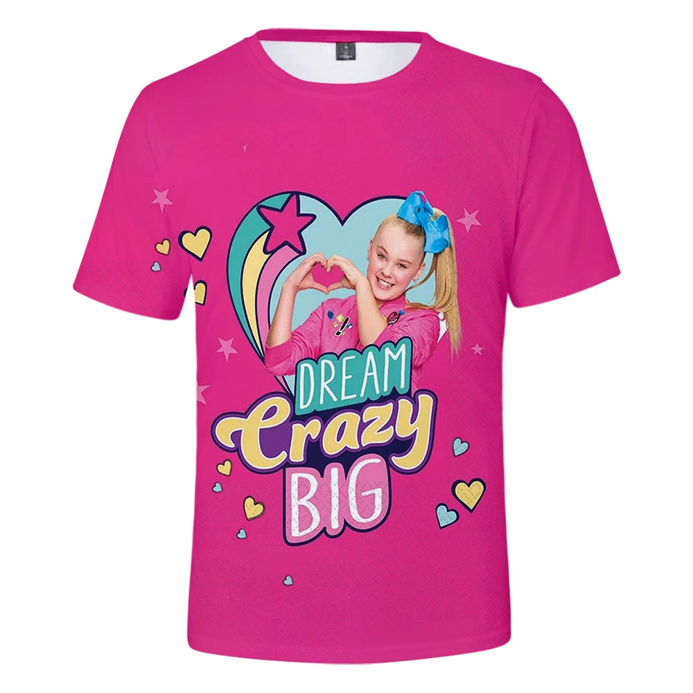 Новинка 2020 года Лидер продаж JOJO SIWA 3DT Рубашка Удобный женский пуловер с короткими