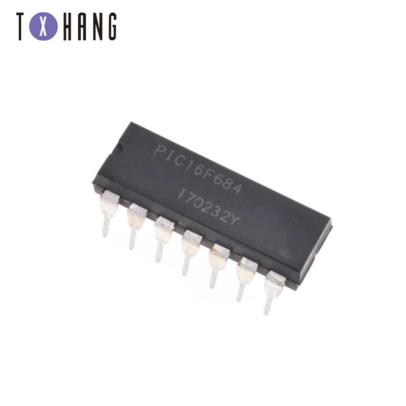 2pcs/lot PIC16F684 PIC16F684 I/P DIP14 diy electronics|Integrated ...