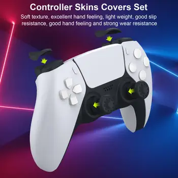 

Button Cap Silicone Rubber Bluetooth Wireless Gamepad For Joystick Console Controle For PS5 Controller For Joypad Accessorie