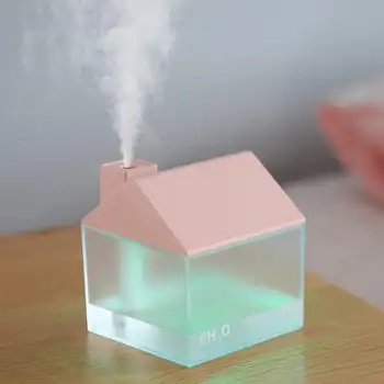

Household Office USB House Humidifier Cool Mist Maker Aroma-Oil Diffuser Color LED Lamp Humidifier Deep Moisture 25-35ml / H