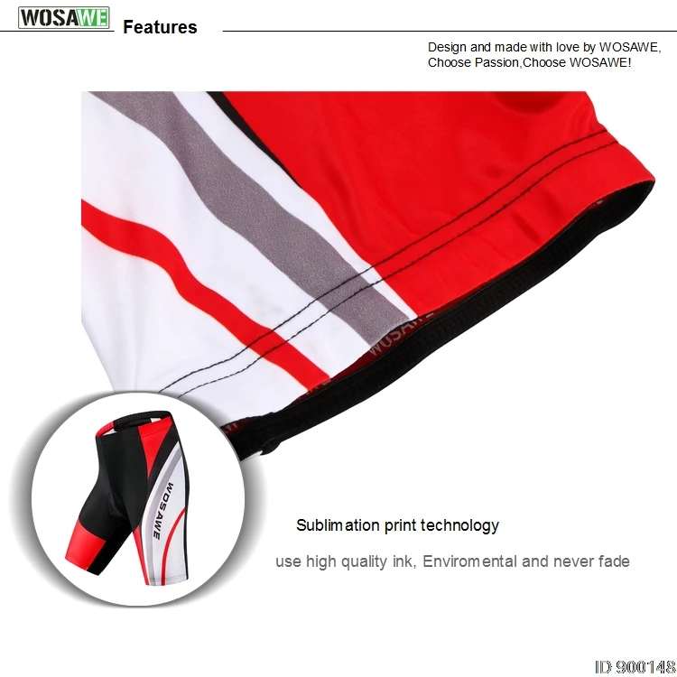 WOSAWE крутые Мягкие Гелевые велосипедные Шорты Roupa ciclismo анти-пот мужские горные MTB шоссейные велосипедные шорты Bermuda Ciclismo BC103