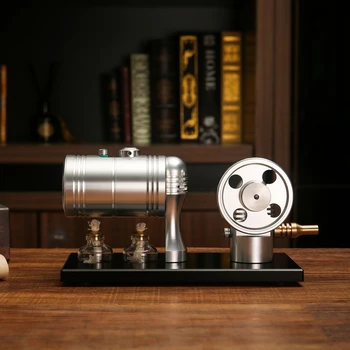 

Stirling Engines With Boiler High Tech External-combustion Steamer Engine Motor Power Generator Machine Science Toy