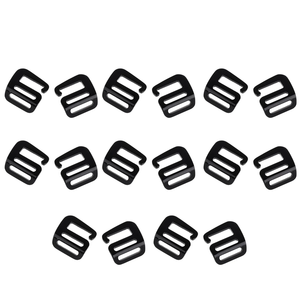 16pcs Backpack G Hook Webbing Buckle Tactical Hardware, lightweight Strong