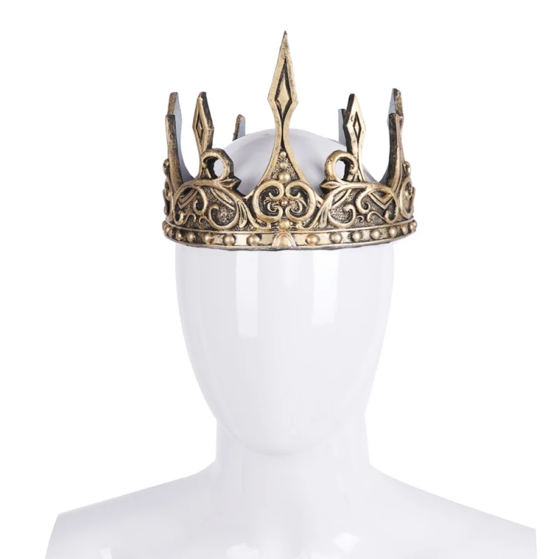 

Halloween Ancient Headdress Larp Viking Corona Hombre Medieval Men Royal King Tiaras Crown Hair Accessories Party 2020