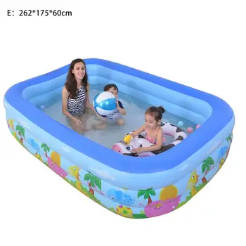 

Inflatable Swimming Pool Family Blow Up Pool Thickened Padding Pool For Children Men Women Indoor Outdoor Water Fun