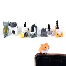 1pcs Cat 3.5mm cute Anti Dust Earphone Jack Plug Stopper Cap For Mobile Phone