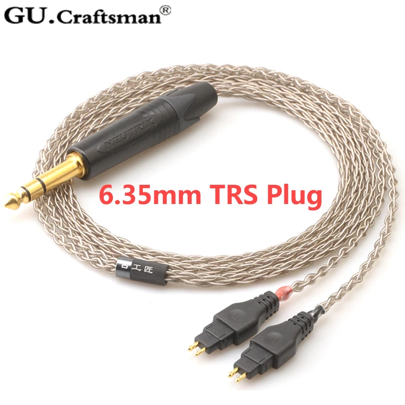 GUcraftsman 6n серебро для SENNHEISER HD600 HD650 HD660s 4 4/2 5 мм Баланс наушников обновления