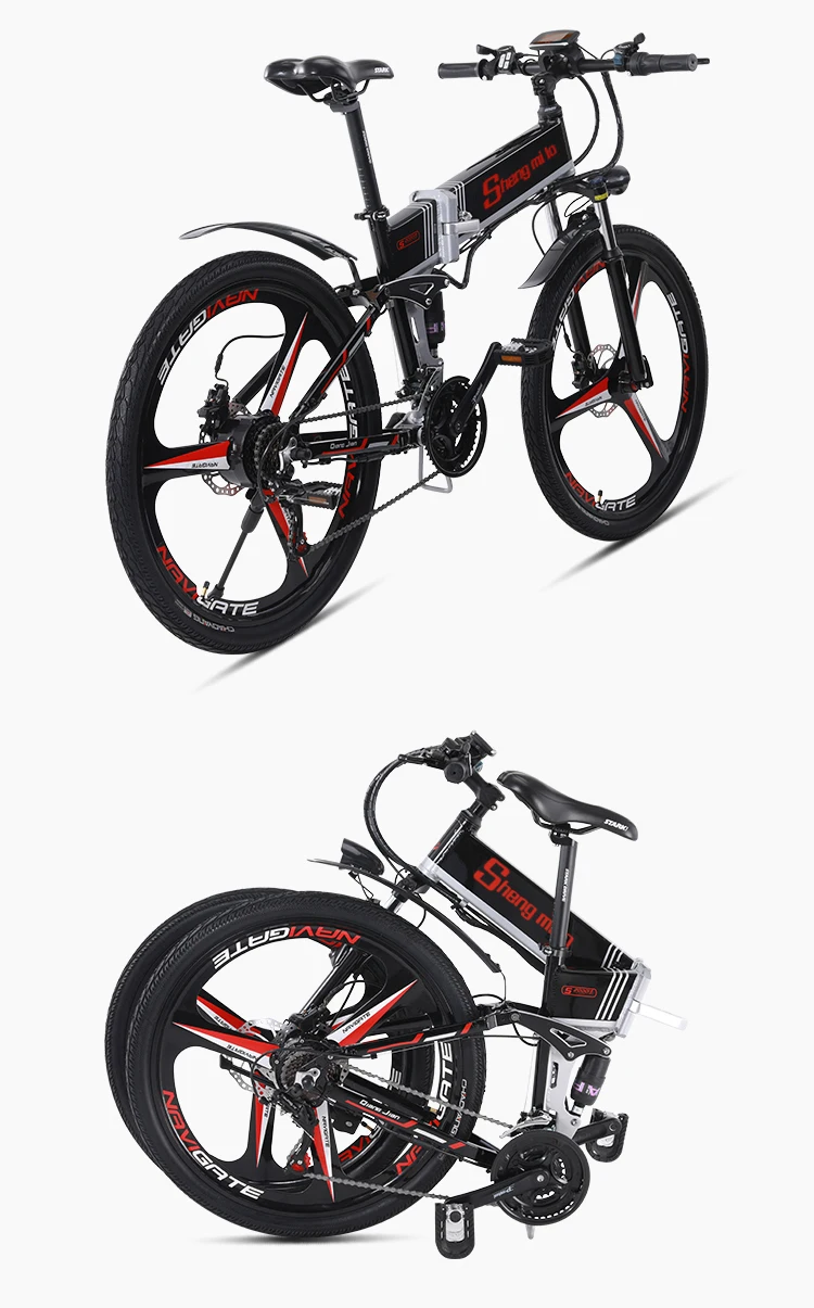 Leichte bicycle elektro mountainbike 48V350W high speed motor Electric rahmen versteckte lithium-batterie elektrische ebike
