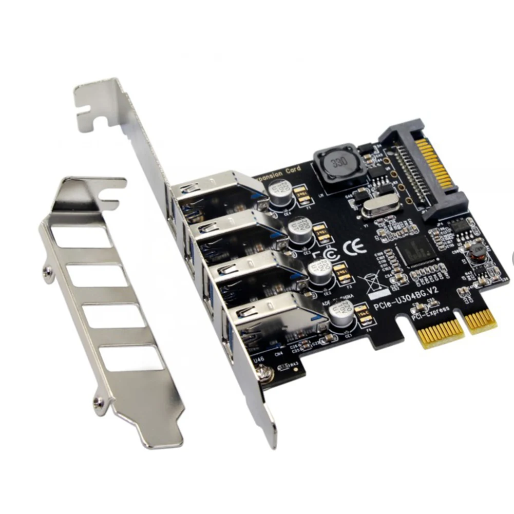 4-портовый USB 3,0 расширения PCI-e карта PCI express PCIe USB 3,0 hub адаптер 4-портовый USB 3 0 PCI e PCIe PCI express