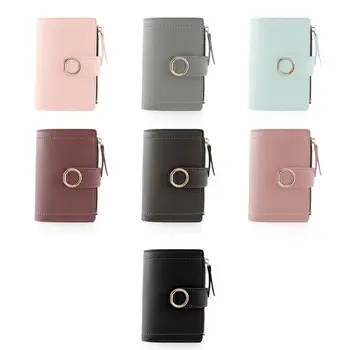 

Women Girls Fashion Leather Card Holder Short Wallet Coin Purse Organizer Pocket Small Coin Bag LX9F