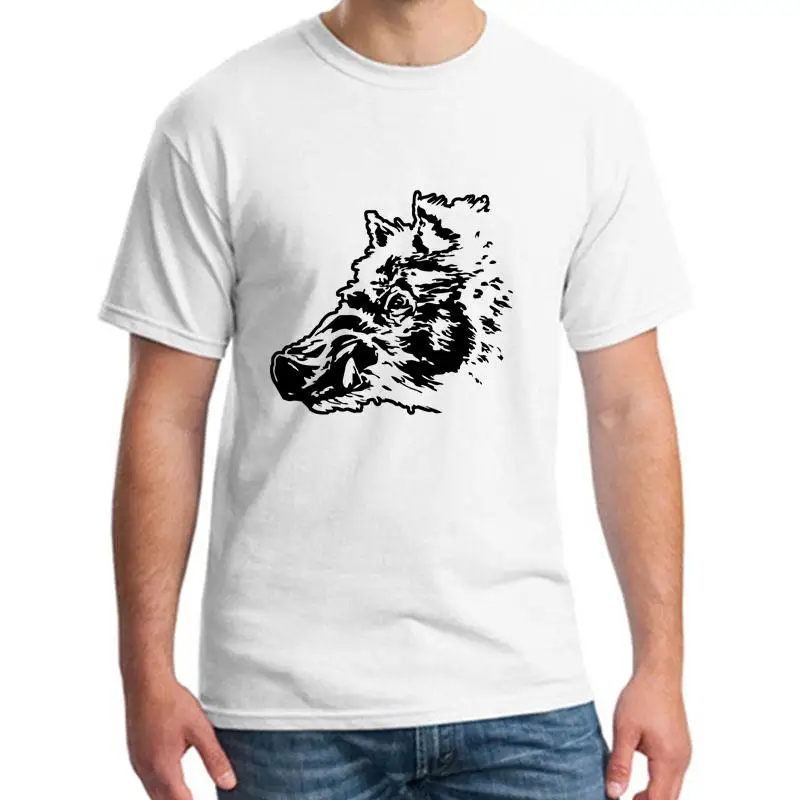 

Graphic Wild Boar t-shirt men and women Short-Sleeve Humor Super men and women tshirts Round Collar Outfit
