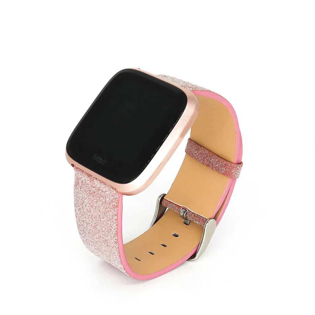 Ouhaobin для Fitbit Versa Lite ремешок для часов с блестящим квадратным блеском наручные Смарт-часы Браслет для fitbit versa lite Band 906#2