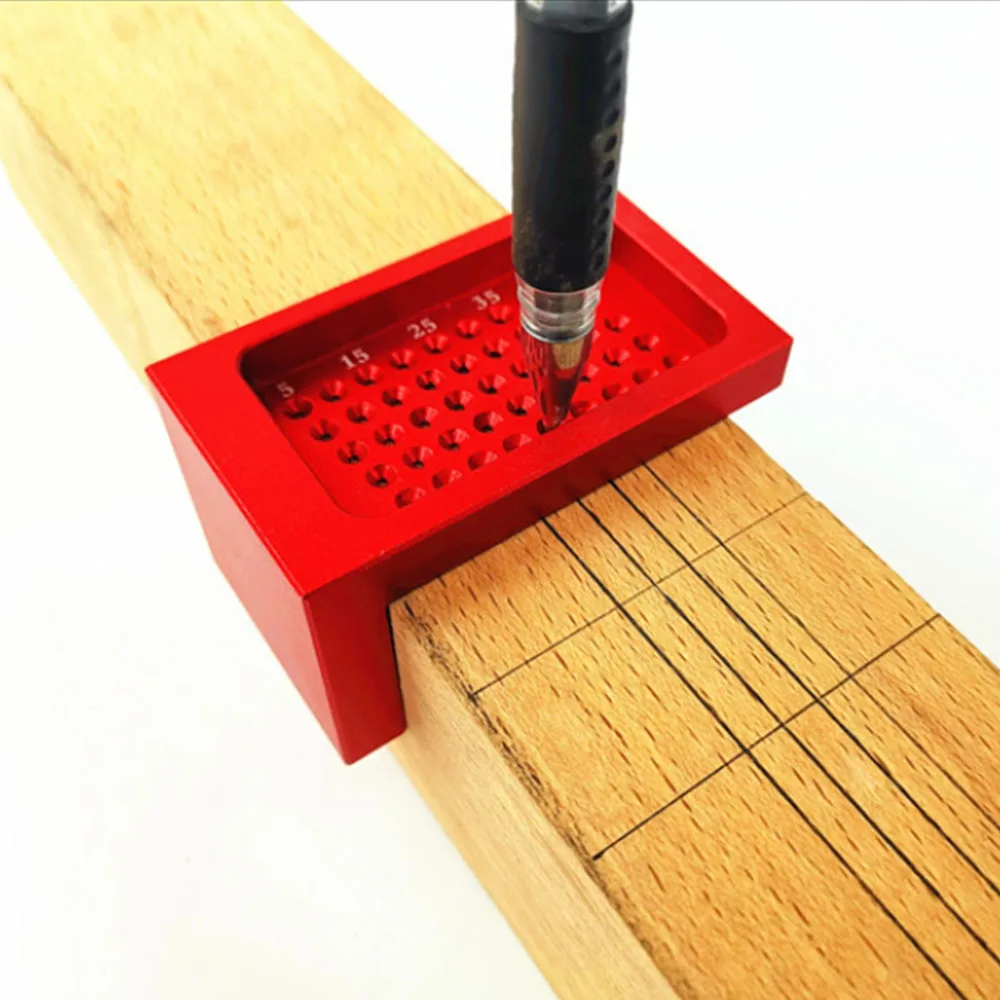 

L-type Ruler Measuring Tool Scriber Woodworking Hole Positioning Crossed Gauge Aluminum Alloy Ruler
