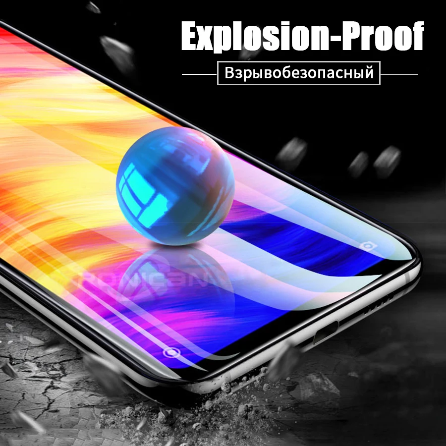Стекло 6D для Xiaomi Redmi Note 7 6 Pro 5 4X защита экрана 7A закаленное стекло CC9 Mi 9 SE 8 A2 Lite