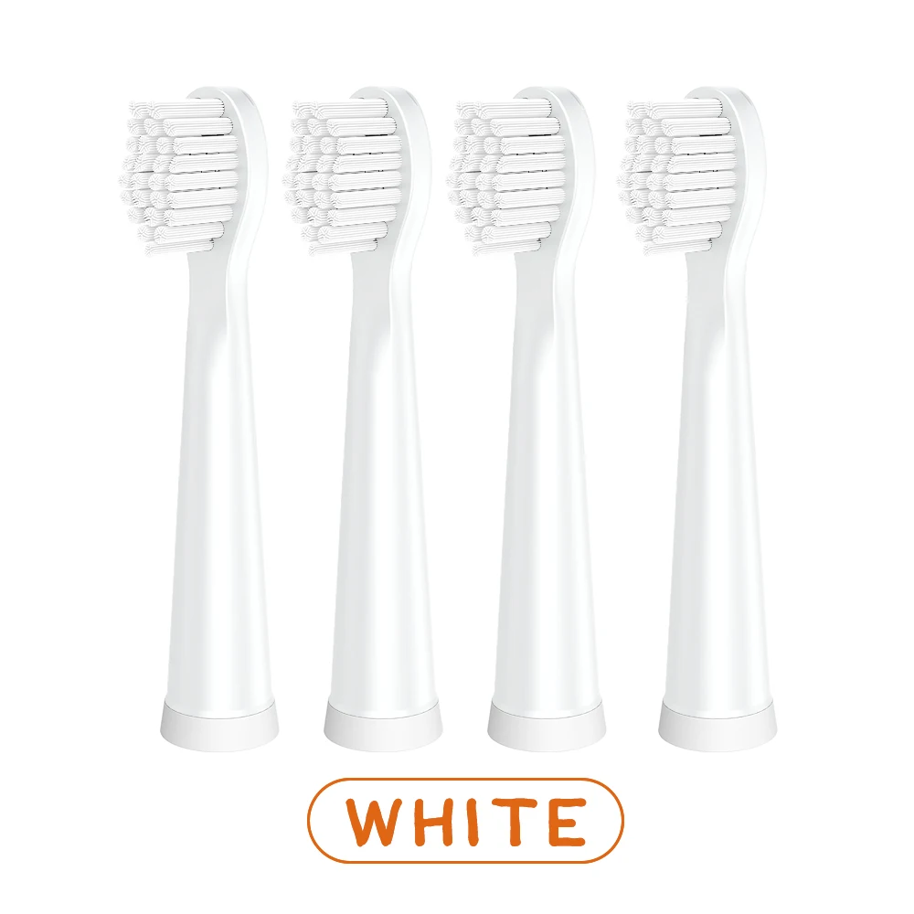 Electric Toothbrush Sonic Wave Rechargeable Top Quality Smart Chip Toothbrush Head Replaceable Whitening Tooth brush - Цвет: 4pcs white