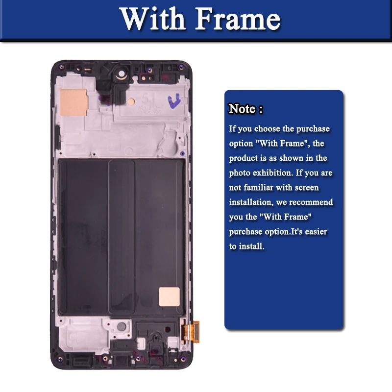 SUPER AMOLED  Display For Samsung Galaxy A51 LCD