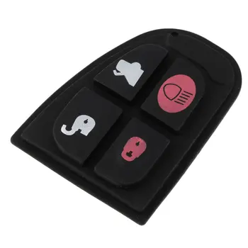 

New 4 Button Rubber Pad Key Fob Skin Replacement For Jaguar Remote Smart Key