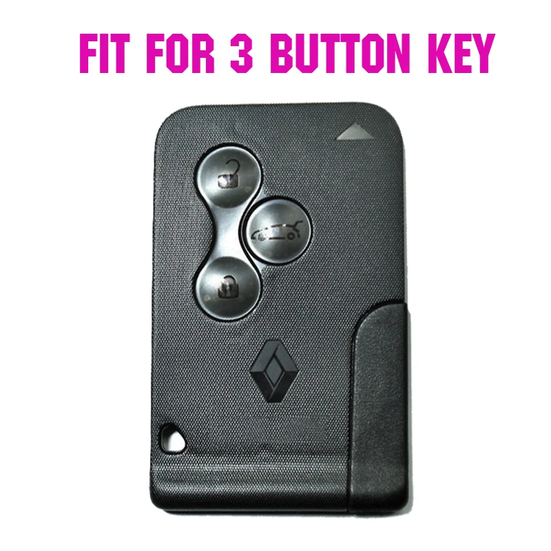 Для Renault Clio Megane Scenic Grand Scenic брелок без ключа оболочка кожа брелок держатель 3 кнопки силиконовый чехол для ключей
