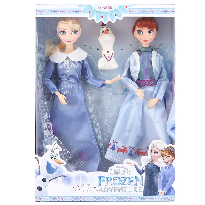 

30CM Frozen 2 Elsa,Anna,Olaf Princess collection action figure Hot Toys Model Dolls Christmas New Year Gift for Children