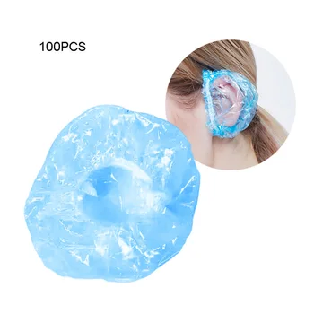 

Disposable Ear Cover Ears Protector Plastic Caps For Shower Waterproof 100Pcs