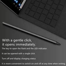 Магнитный Электрический Профессиональный Высокочувствительный стилус, офисные аксессуары, светодиодный индикатор для ноутбука microsoft Surface Pro 5