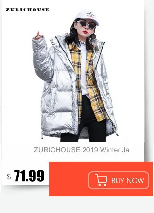 ZURICHOUSE, зимняя женская куртка, модная, со стоячим воротником, яркий цвет, теплая парка для женщин размера плюс, зимнее пальто для женщин