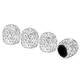 

Diamond-Encrusted Valve Cap Creative Modified Car Tire Cap Diamond Valve Core Cap Diamond Shiny Dust Cap Auto Parts