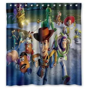 

Custom Toy Story Distinctive Waterproof Polyester Bathroom Shower Curtain