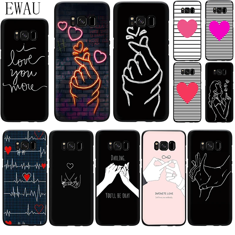 EWAU экзо сердце рисунок силиконовый чехол для телефона для samsung S6 S7 край S8 S9 S10 плюс S10e Note 8, 9, 10, M10 20 30 40