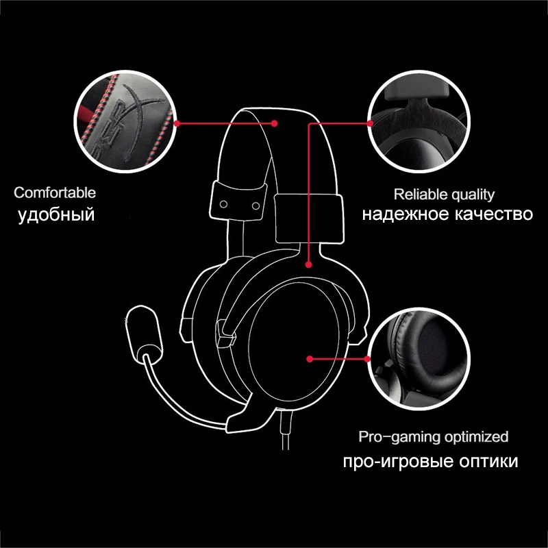 Игровые наушники HyperX Cloud Core/7 1 компьютерная гарнитура с микрофоном для ПК PS4 Xbox One