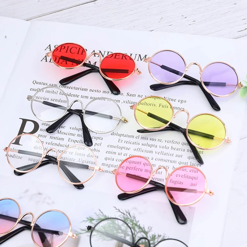 19 新しい人形おもちゃのためのクールなおもちゃベビーメガネペットのおもちゃ写真プロップペットメガネおもちゃ人形サングラス Dolls Aliexpress