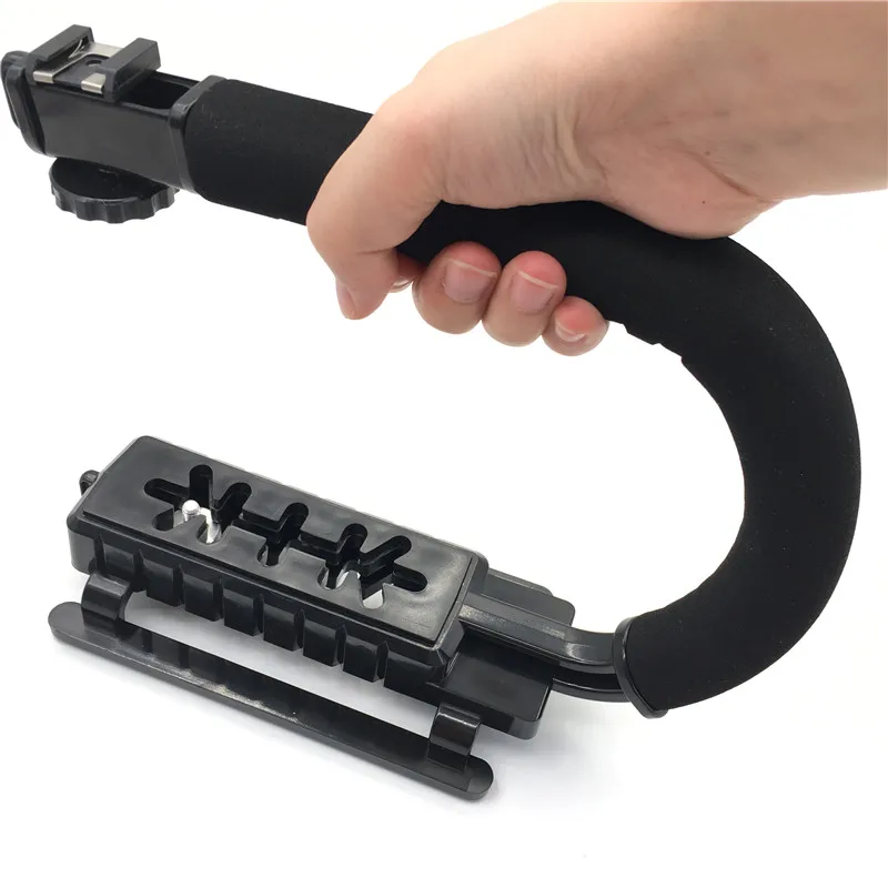 C образный держатель ручка Видео Ручной Стабилизатор для DSLR Nikon Canon sony камера и легкий портативный SLR Steadicam для Gopro