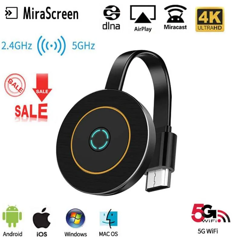 Mirascreen G10A Anycast Miracast 2,4G/5G беспроводной HDMI tv Stick DLNA AirPlay Mirror Wifi Дисплей ключ приемник для IOS Android