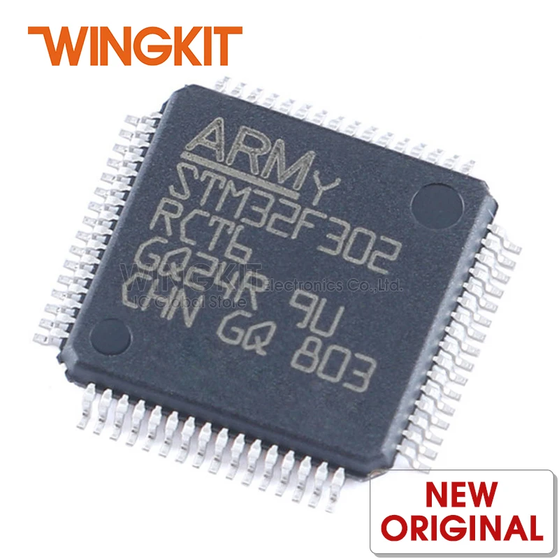 1PCS STM32F302RCT6 LQFP64 STM32F302RC STM32F302 STM32F3 STM32 LQFP-64 32-Bit Microcontroller MCU | Электроника