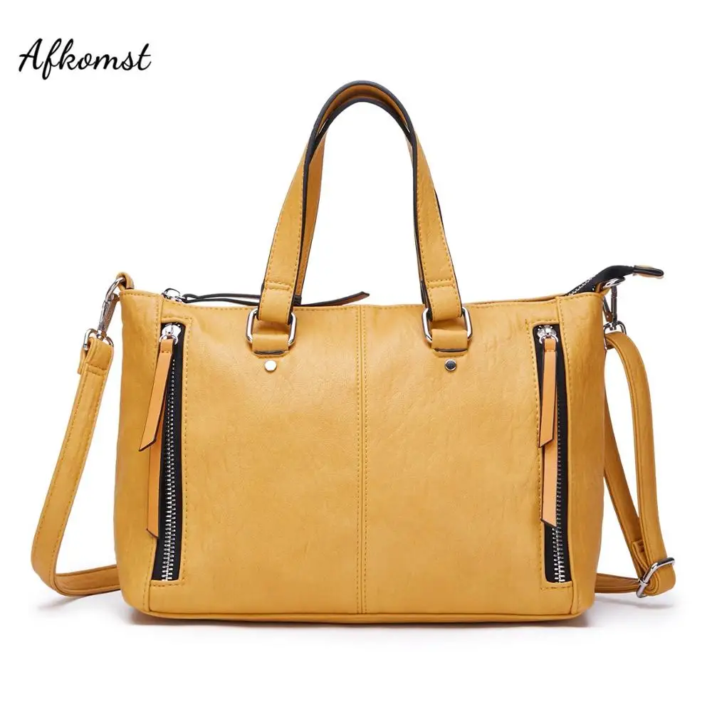 

AFKOMST Fashion Purses and Handbags for Women Top Handle Tote Lunxury Design Soft Shoulder Bags and Satchels for Work CT23784