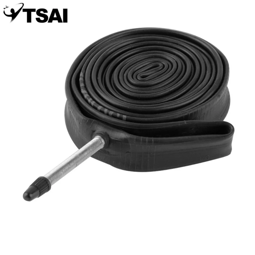 

TSAI Rubber 18C/32C 700X Presta Valve Road Bike Cycling Bicycle Inner Tube Wheel Tire 60mm Threaded Presta Value Drop Shipping