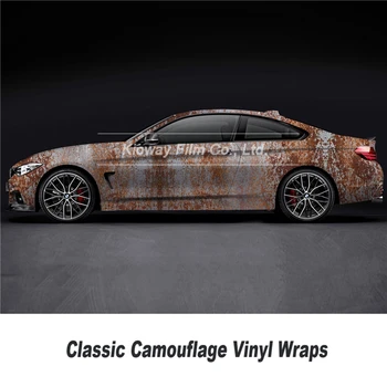 

classic Rust Car Wrap Vinyl Style Vehicle Boat Truck Covers Rust Wrapping Printed Film with Air Release Bubble free