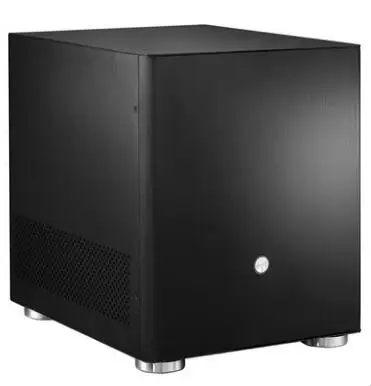 Jonsbo V4S V4 серебро HTPC чехол MATX со всеми Алюминий 1,5 мм, 3,5 корпус для жесткого диска, USB3.0 5 Гбит/с, слот PCI - Цвет: Черный