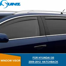Car door visor For HYUNDAI I30 2009-2012 Black Window Rain protector For HYUNDAI I30 2009 2010 2011 2012 Hatchback SUNZ