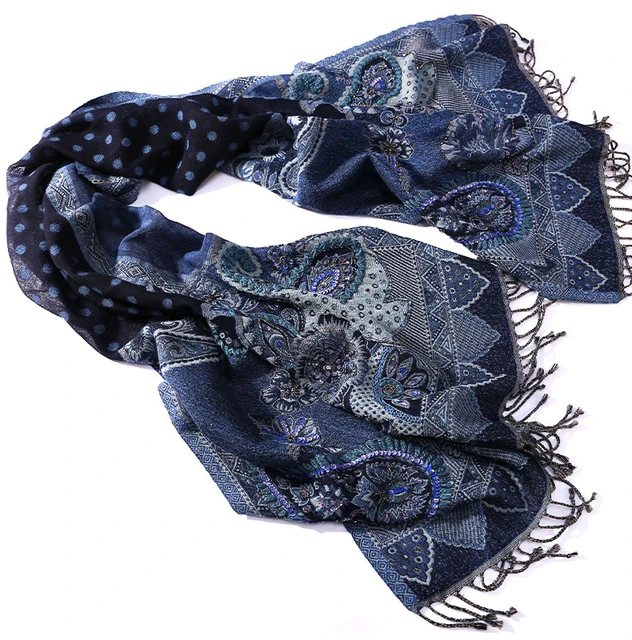 Pashmina de lana de Nepal para mujer, bufanda cálida hecha a mano para otoño e invierno, chal lana hervida India y Nepal - AliExpress