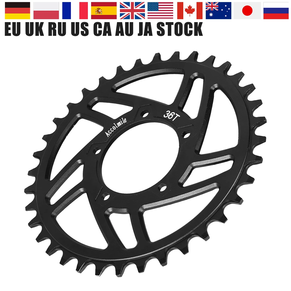 Цепная Звездочка 36T черного и синего цвета для Bafang BBS01BBS01B BBS02 BBS02B BBSHD 36 в 48 250 Вт 350 500